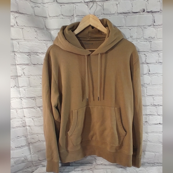 Madewell Pullover Brown Mens Sweatshirt Essential Mens Large Hoodie - Picture 1 of 16